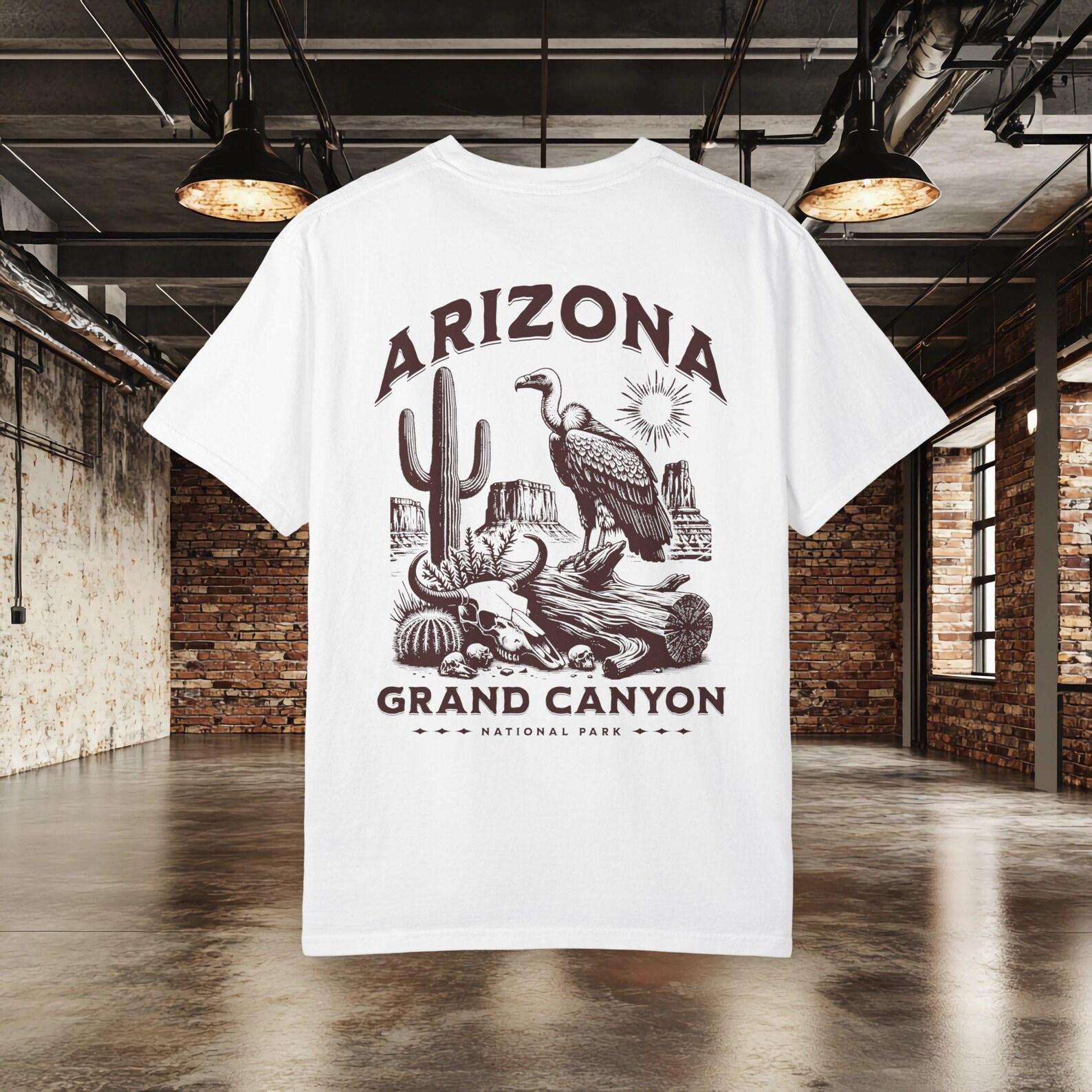 Arizona Grand Canyon Shirt, Vintage Desert Tee, National Park Graphic Shirt, Western Travel Tee, Cactus DeserT shirt, Arizona Gift S