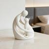 Minimalist Abstract Human And Cat Figurine Modern Decorative Men Women Cat Statue for Home Office Table Shelf Desk Entryway Decor