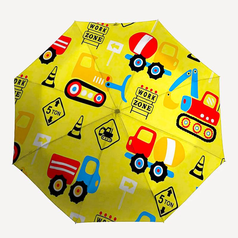 

1PC construction vehicles Umbrella-8-Rib Reinforced Portable Folding Travel Suitable for All Seasons Outdoor Daily -Z0464