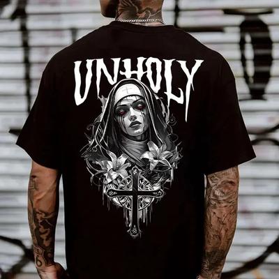 UNHOLY Evil Nun Print Men's T-and Kids Tshirt