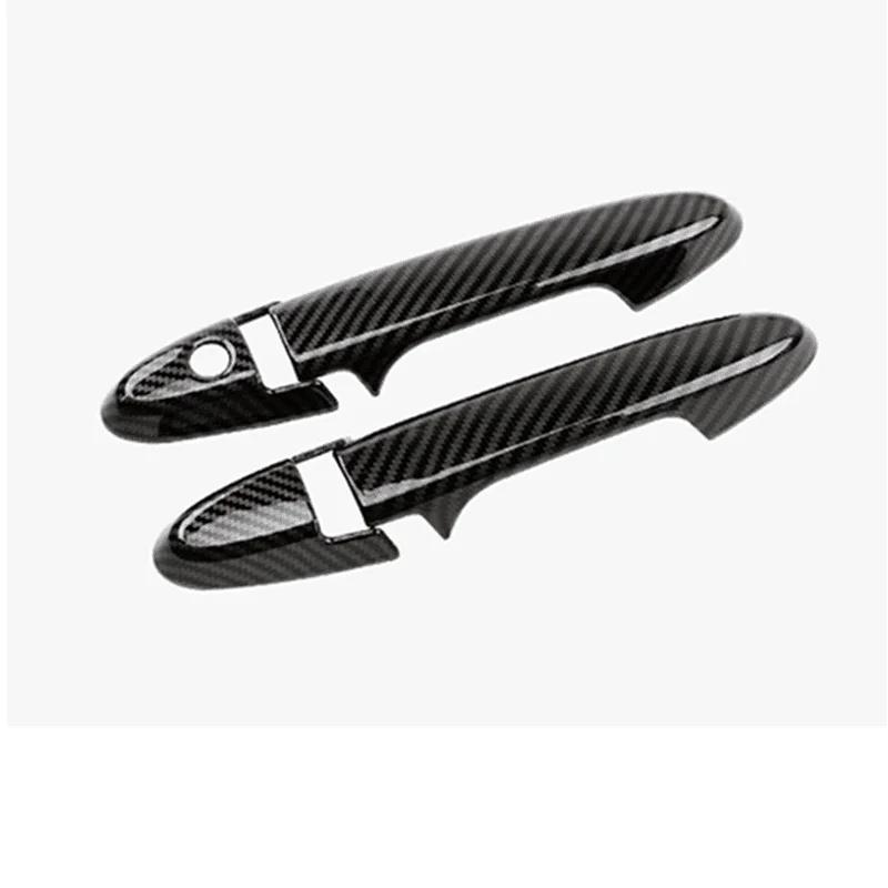 Car Door Handle Cover For Honda HR-V HRV VEZEL 2014- Carbon Fiber Chrome Trim Styling Decoration Accessories