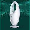 Bladeless Schreibtischventilator 3 Geschwindigkeiten Energiesparend Leise Kleiner Tischventilator mit LED-Licht für Zuhause Büro Schlafzimmer