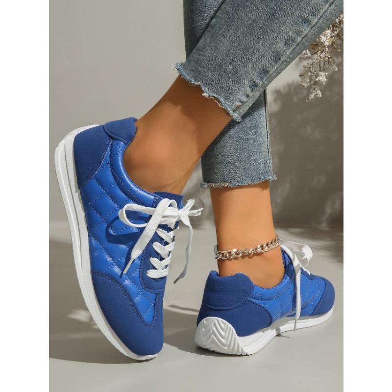 Neue Schnür-Freizeit-Sportschuhe für Damen, mit weicher Sohle und vielseitig, Forrest Gump Schuhe, Bequeme kleine weiße Schuhe