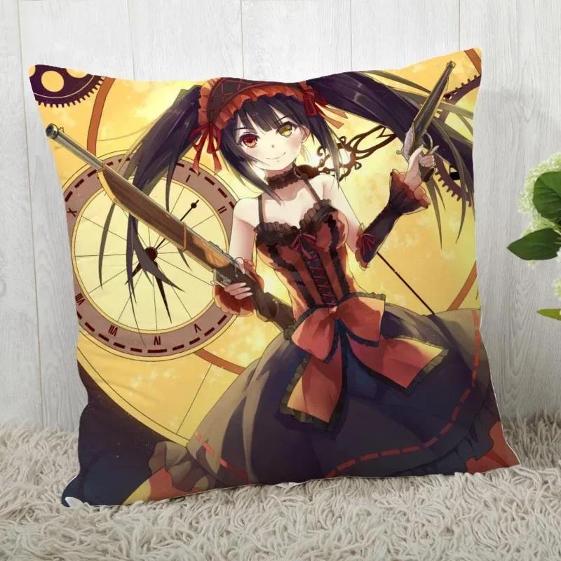 DATE A LIVE Pillow Cover Customize Pillow Case Modern Home Decorative Pillowcase For Living Room 45X45cm A19.12.13