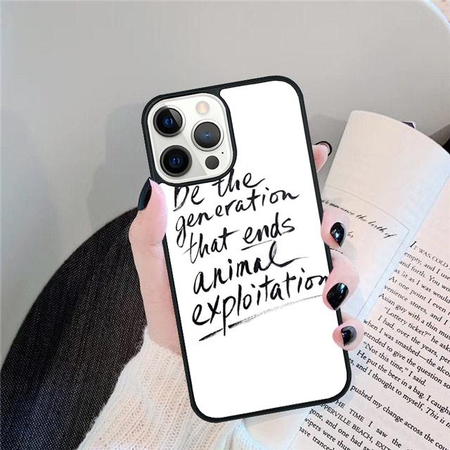 Proud Vegan Life Quote Phrase Cover For iPhone 17 Air 15 16 14 13 12 Pro Max 11 Pro Max Plus Phone Case Coque