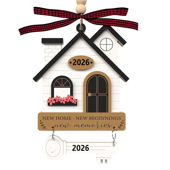 Housewarming Gifts for New House Wooden Hanging New Home Ornament First Home Owners Gift for Women Couple
