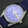 MENS VINTAGE SEIKO 5 AUTOMATIC REFURBISHED JAPAN BLUE COLOR DIAL WATCH a440594-4 Sk-a440594