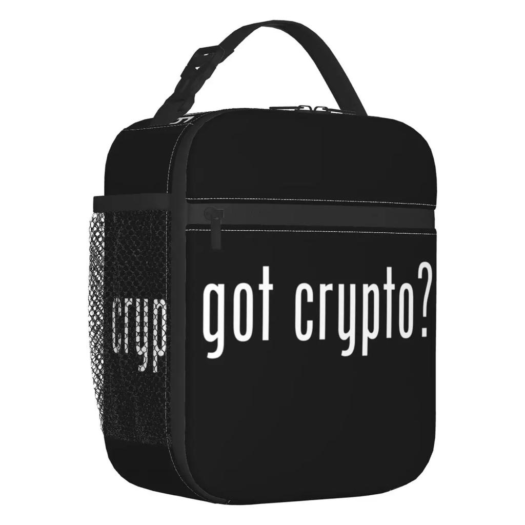 Custom Bitcoin Digital Currency Lunch Bag Women Cooler Warm Insulated Lunch Boxes for Kids School