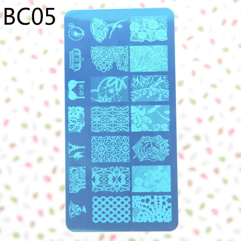 Nail Fashion 12x6cm New 10 Designs Flower/Christmas DIY Polish Stamping Nail Stamp Templates Nail Ar