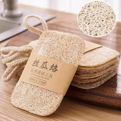 Naturalna Gąbka Luffa do Naczyń - Ściereczka do Czyszczenia Kuchni z Włókna Roślinnego, Ekologiczna, Trwała, Nieorysująca