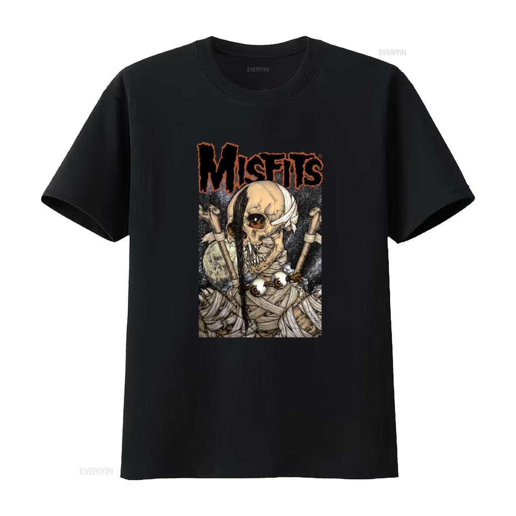 Misfits Pushead Vampire Skull T Shirt New Official Rock Band Merch vintage Washed Stylish homme Unisex Comfortable graphic