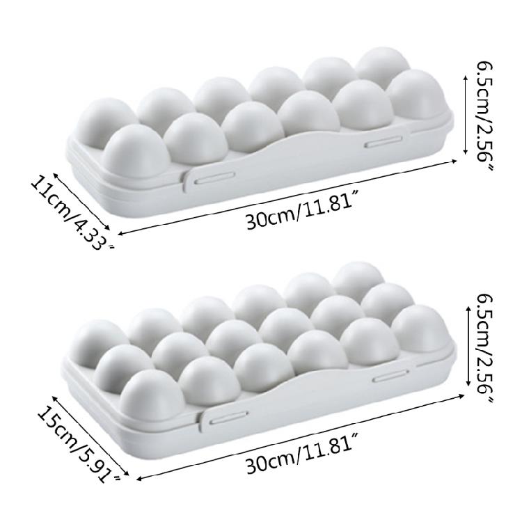 Egg Holder Tray Storage Refrigerator Fridge Eggs Box Container for Case Plastic