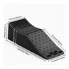 Automotive Wheel Chock Portable Triangular Wedge Impact-Resistant