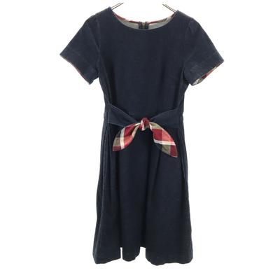 BLUE LABEL CRESTBRIDGE Short Sleeve Denim Mini Dress 38 Indigo Women Used