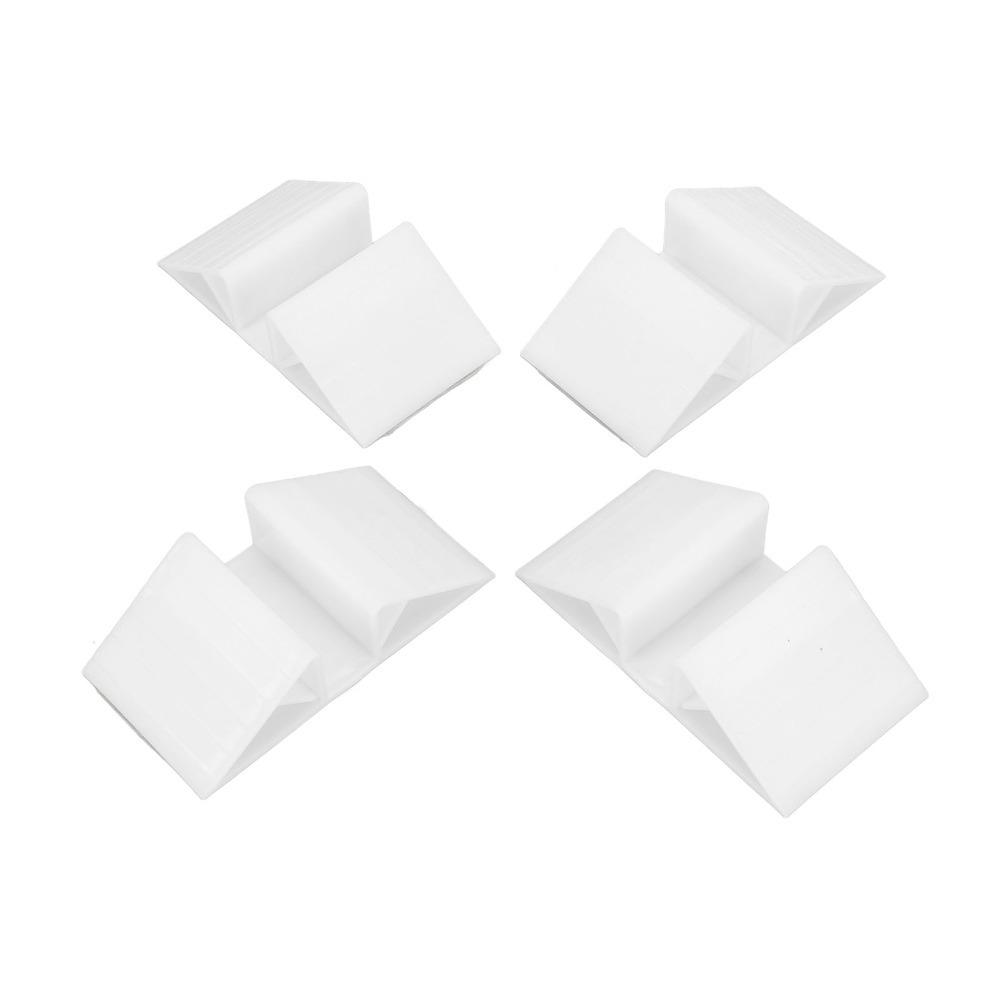 4pcs Triangle Shaped Playpen Fixing Clip Non Slip Surface Solid Structure Gate Base Bracket Tight Connection Thick Build