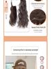 Fashionable Wool Curl Hat with Integrated Wig - New Enlarged Brim Full Head Set