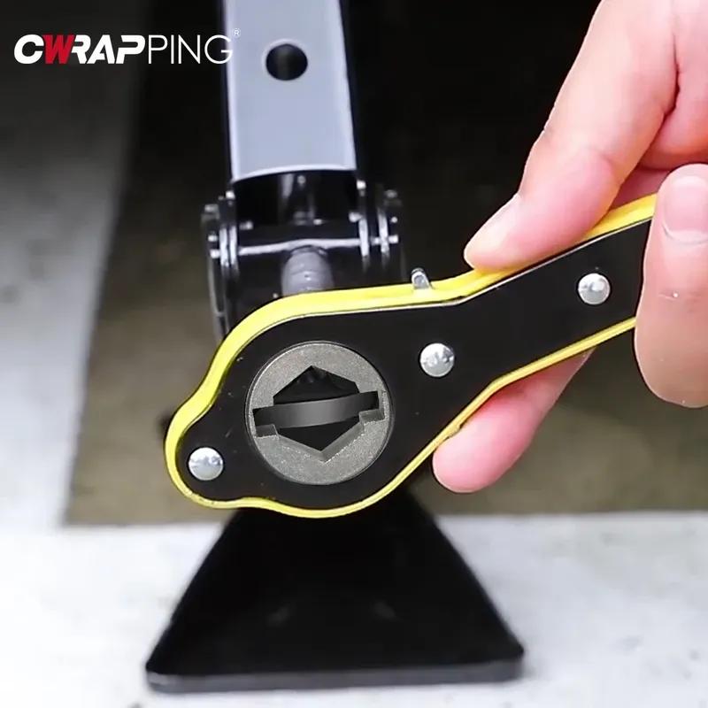 Car Labor-Saving Jack Ratchet Wrench Heavy Duty Ergonomic Handle Garage Maintenance Ratchet Lever Spanner Key Car Repair Tool