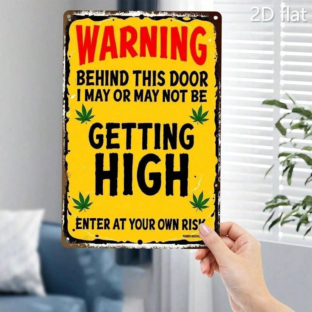 

ROHSIGN RustFree Metal Warning Sign Plaque 8x12 Inch 2D Flat Tin Wall Art Decor for Indoor Outdoor 20x30cm