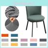 Soft Durable Stretchable Round Chair Cover In Deep Gray With Modern Geometric Design For Home Decor
