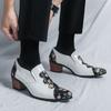 Außenhandel neue Herrenlederschuhe Modetrend Britischer Stil kleine Lederschuhe junge Herren höhenerhöhende Lederschuhe Friseurschuhe