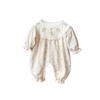 Ropa Bebe 2025 Autumn Baby Clothes Korean 0 To 12 Months Bodysuits & One-pieces Small Floral Girl Home Clothing Baby Jumpsuit