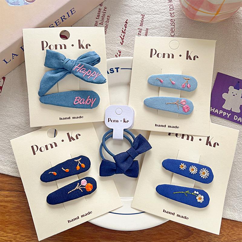 

Korean Style Bow Fabric Hair Scrunchie: High Elasticity Ponytail Holder for Girls