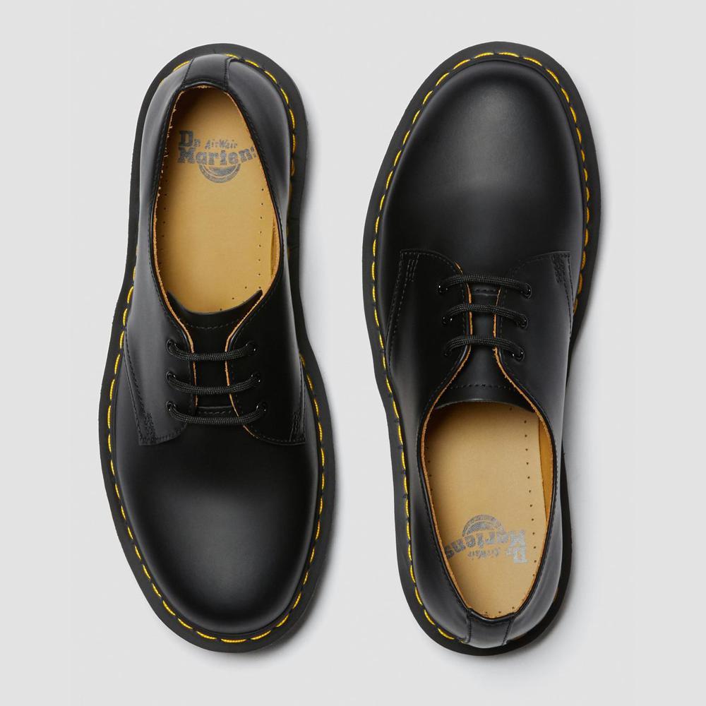 Derbies Dr. Martens Black Smooth 1461
