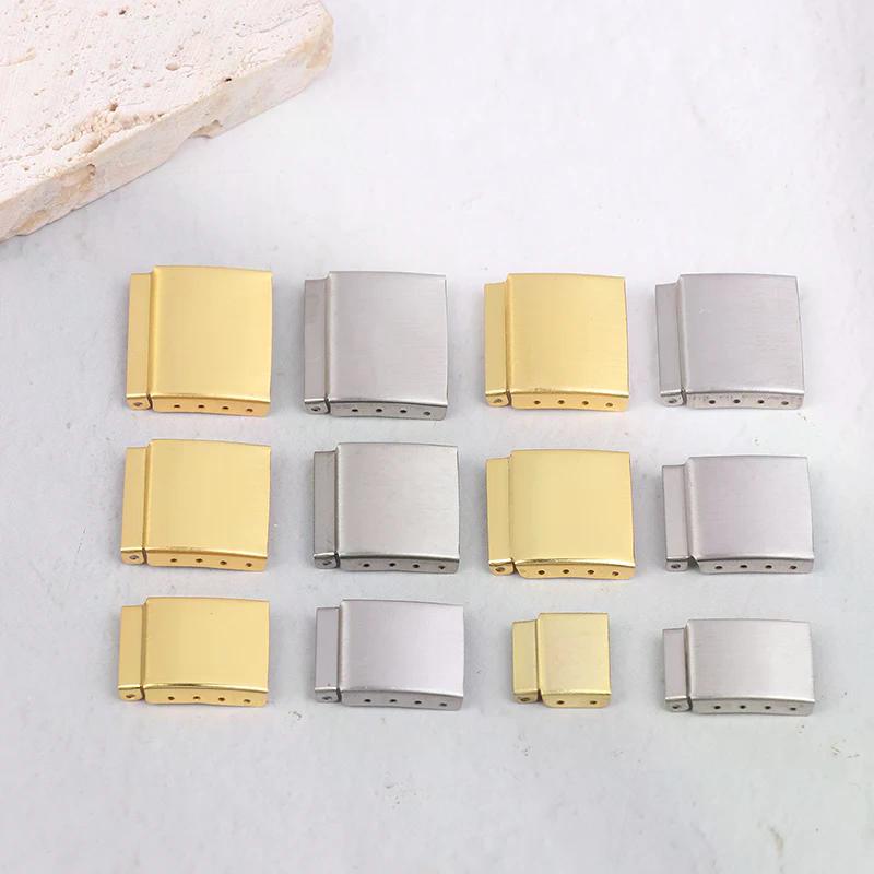 1Pc 12-22mm Steel Watch Band Extender Clasp Silver/Golden Bracelet Extension Strap Clasp Watch Repair Accessory
