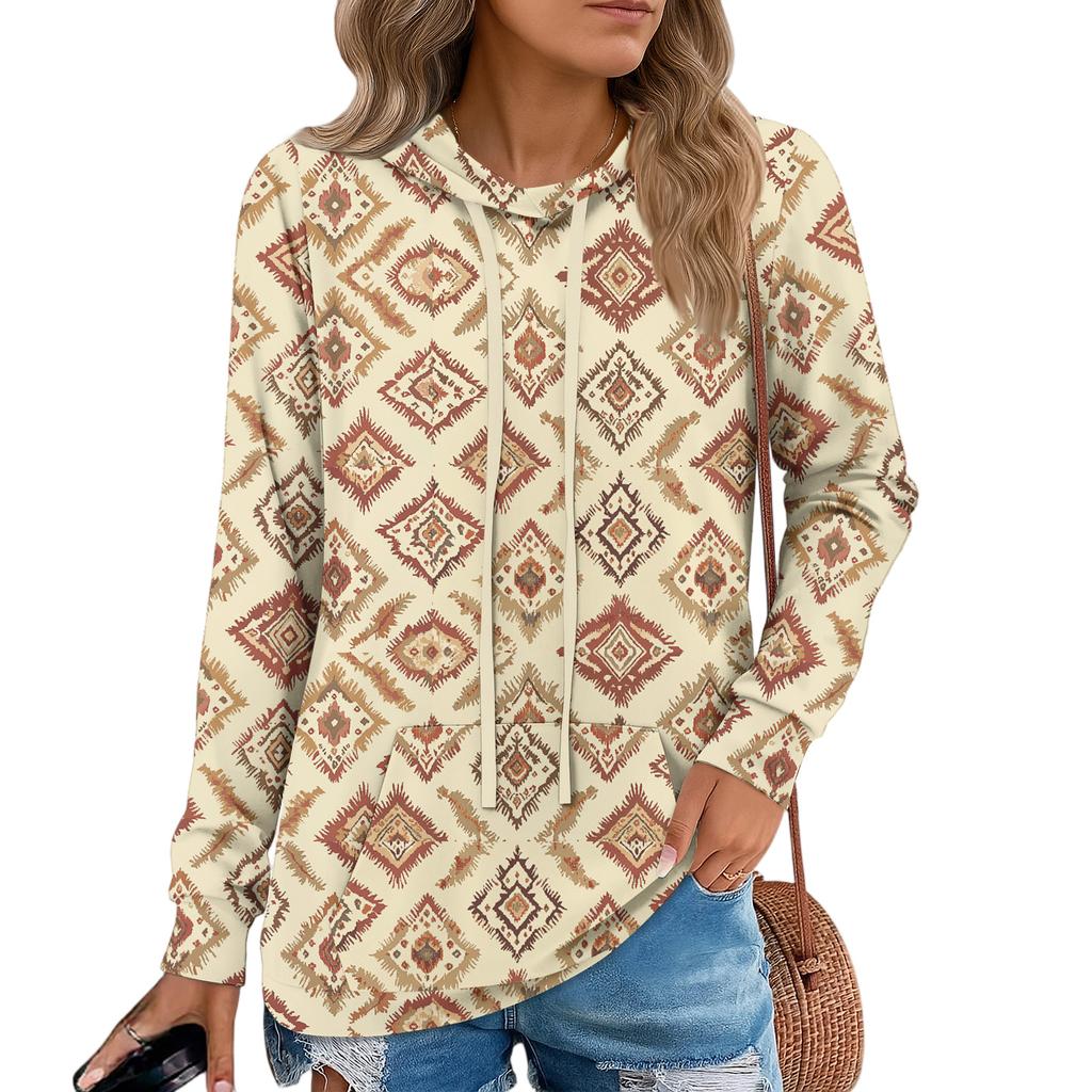 Dámské pulovrové mikiny Módní mikina s kapucí pro dospívající dívky Dámský podzimní tunikový top