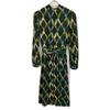 YUKITORII Green 27190407 Check Pattern Belted One Piece Dress 38 Green CheckUsed