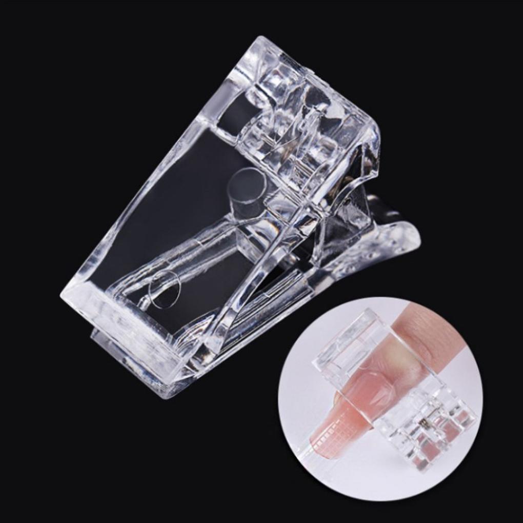 5 STÜCKE Verlängerungsklammer Spitze Kunststoff Transparent Klammer Maniküre Form Fixierter Clip Maniküre Zubehör
