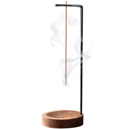 Spill-Proof Incense Holder, Hanging Incense Holder for Buddhist Altars, Stylish Wooden Base with Removable Incense Burner Stand, Perfect for Home, Liv