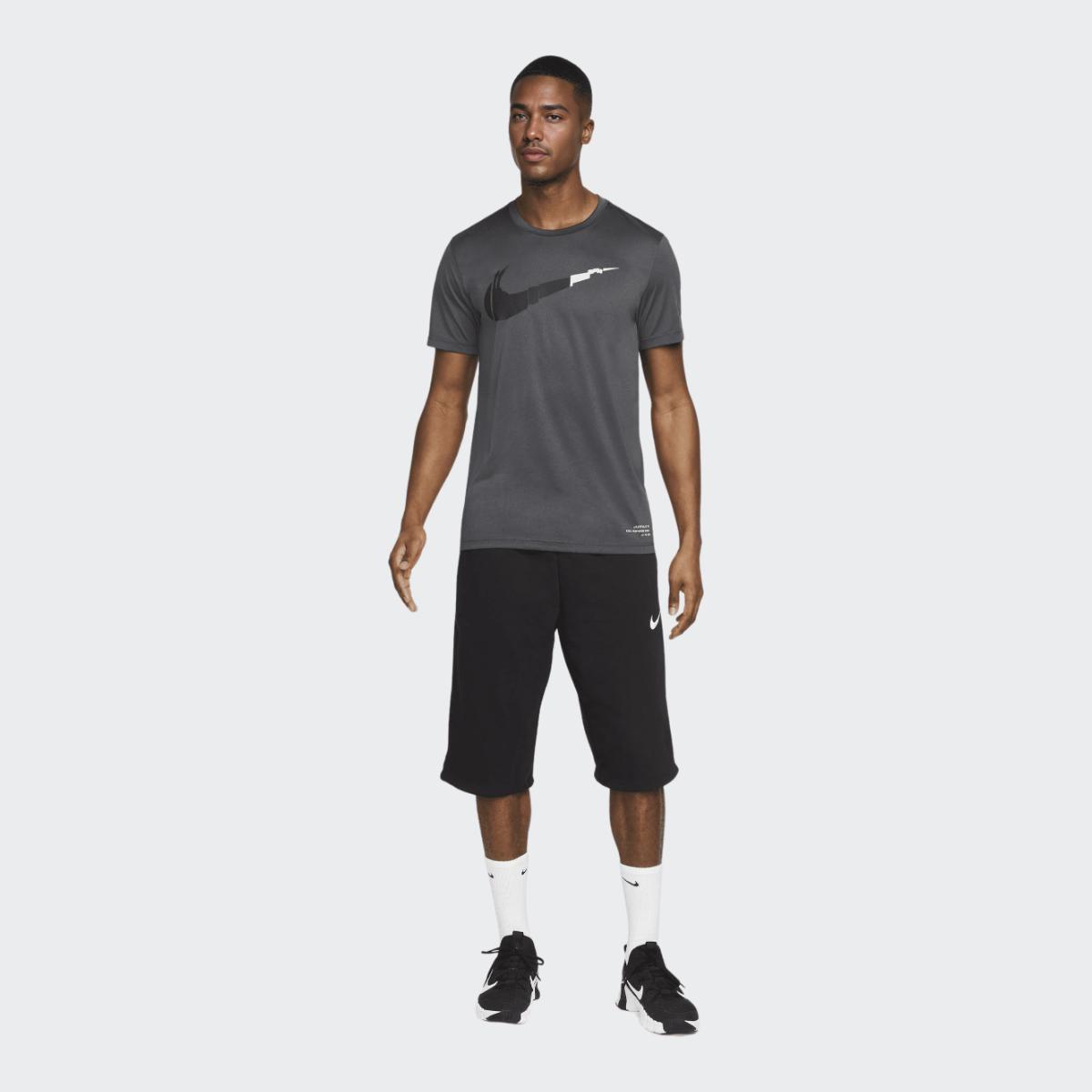 Nike Хлопковые спортивные шорты со средней посадкой и эластичной резинкой на талии — фото 3