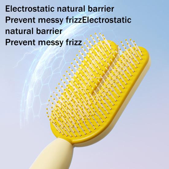 U-shaped Air Cushion Brush Magnetic Multi-functional Anti-static Scalp Massage Comb Women Portable