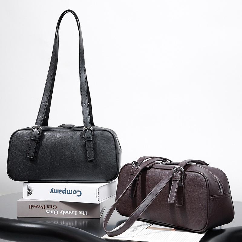 Retro High End Maillard Style Bag for Women New One Shoulder Underarm Bag Fashionable Bag with Bag