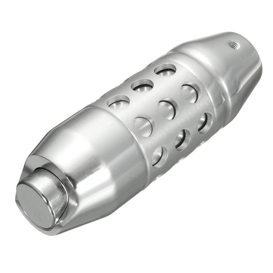 Silver Aluminum Automatic Auto Car Gear Stick Shift Shifter Lever Knob Universal