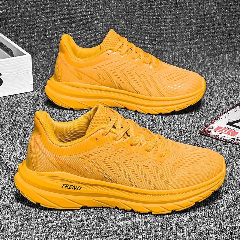 Hot-selling men's sneakers summer mesh breathable thick sole height increase running