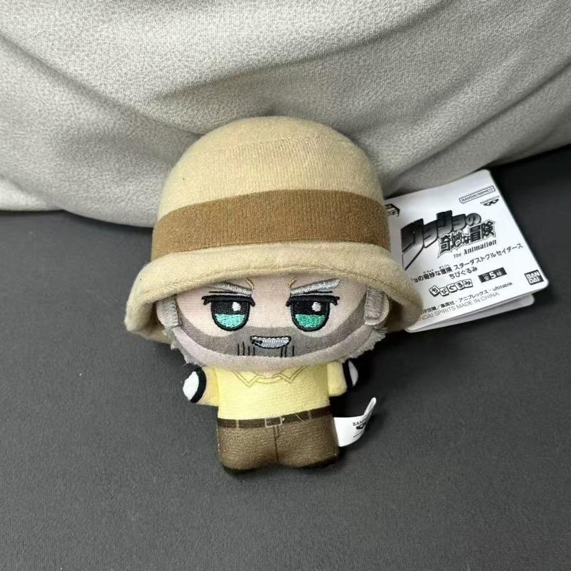 Schattige Jojo's Bizarre Adventure Pluche Jotaro Dio Kakyoin Joseph Polnareff Mini Katoenen Pop Sleutelhanger Anime Knuffel Speelgoed Voor Fan Cadeau 12cm
