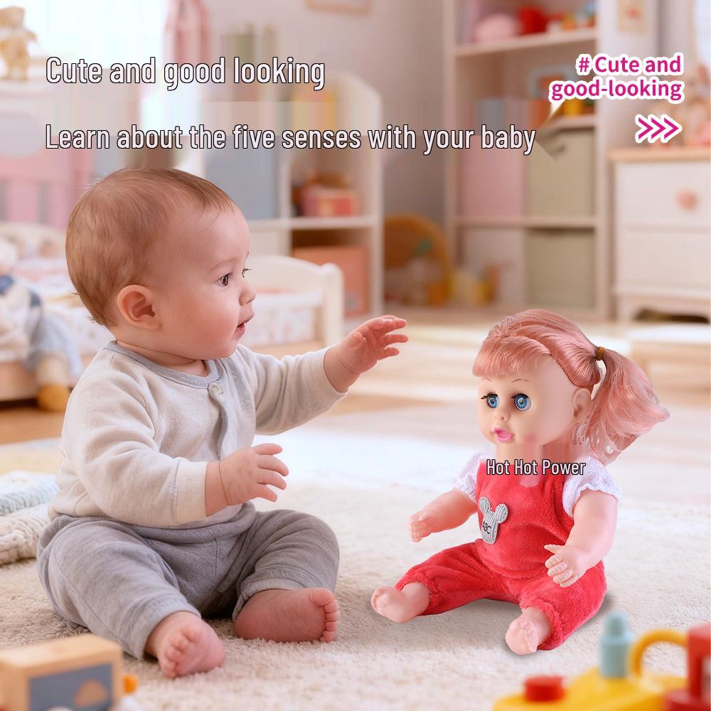 12-Inch Soft Talking Baby Doll Sleep Companion Toy - Ideal Gift for Girls