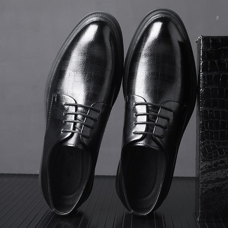 High Quality Business Dress Shoes British High-end Mens Wedding Shoes Luxury Designer Men Casual Leather Shoes Zapatillas Hombre