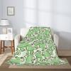 Süßer Frosch Kawaii Fleece-Überwurf Ultraweich Gemütlich Dekorativer Flanell-Decke für Zuhause Bett Sofa Stuhl Reise 60x50in