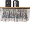 Ruffle Edge Curtains Lace Hem Short Curtain for Kitchen Small Window Drapes Dust Cabinet Door Curtain Coffee Shop Decor