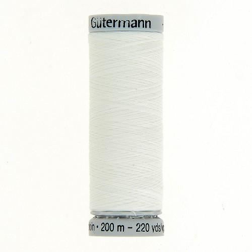 Bobine fil à broder Gütermann 200m blanc 100% polyester - 1001