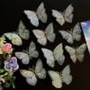 10 Unidades Pegatinas Holográficas de Mariposas Calcomanías de PET Impermeables para Portátiles Botellas de Agua Fundas de Teléfono Manualidades DIY Álbumes de Recortes Diarios Decoración Vintage Bohemia