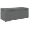 Stool Dark Grey 101 X 41 X 40 Cm Fabric and Particleboard