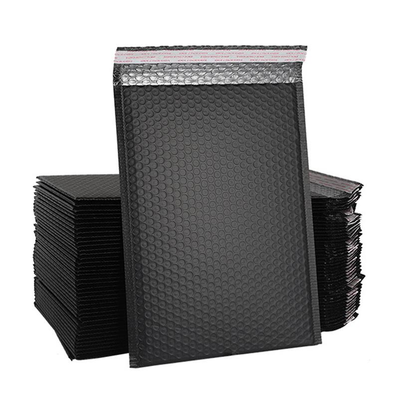 20 шт./лот Черные Почтовые Конверты из Пеноматериала Самоклеящиеся Упаковочные Конверты С Пузырчатой Пленкой Почтовые Пакеты 11*15cm чёрный