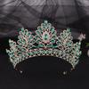 Elegant Baroque Queen Tiaras Sparkling Bridal Headwear Temperament Women Hair Hoop  Birthday Party