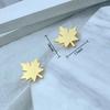 Men's Cufflinks Maple Leaf Cufflink To Man Suit Shirt Cuff Links Silvery Stainless Steel Jewelry Accessories Wedding Gifts