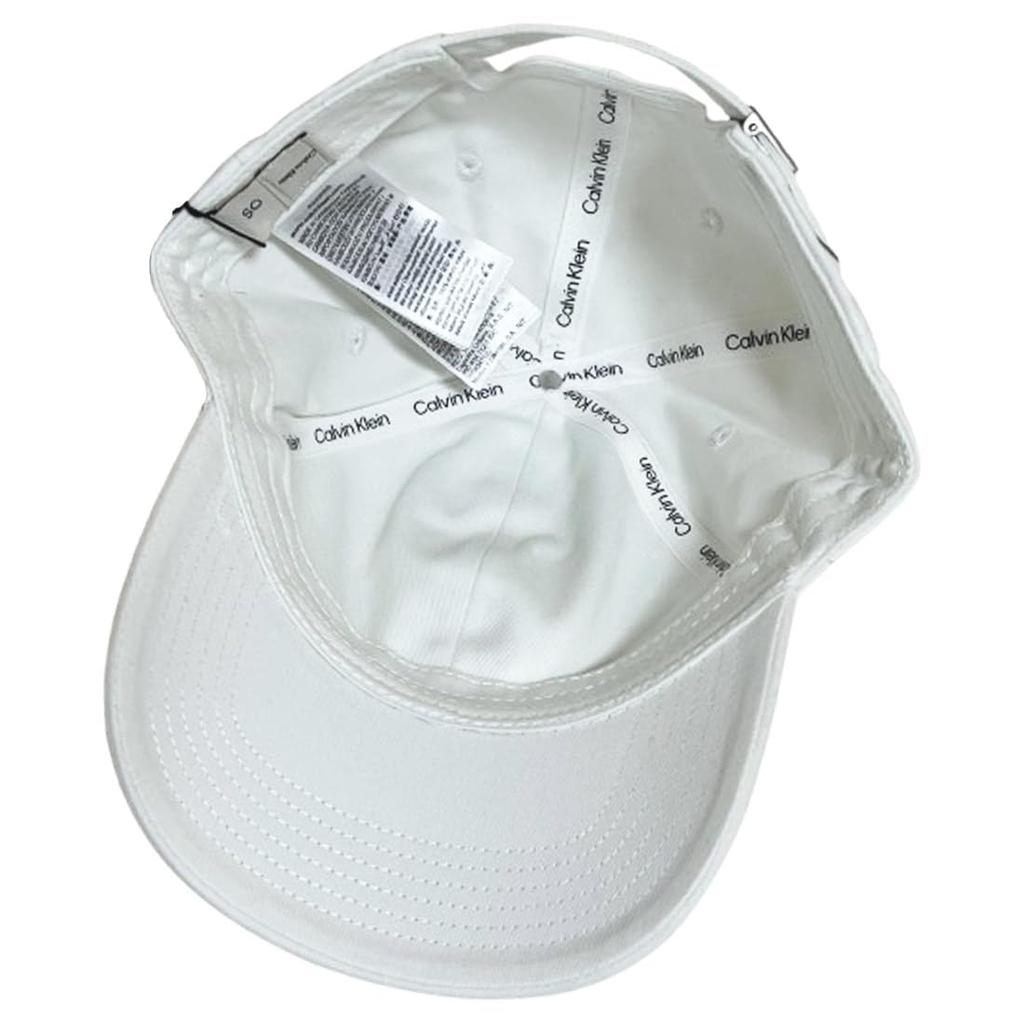 Ck Cap Hat Logo Monogram 6 Panel Cotton Adjustable Adjuster Simple 4G5002G [Calvin Klein] Men's Women's BRIGHT_WHITE(110) ONE_SIZE [Item]