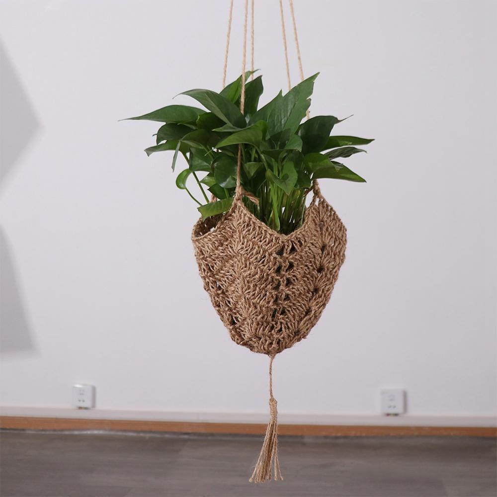 Sturdy Hanging Planter Hat Shaped Plant Hanger Hanging Net Macrame Flower Pot Hanging Basket  Plant